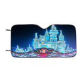Christmas Disney Castle Car Windshield Sunshade