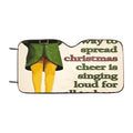 Christmas Elf Quote Car Windshield Sunshade
