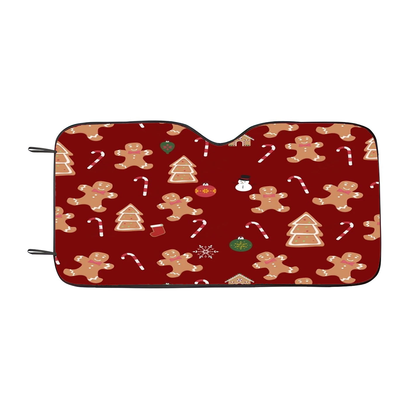 Christmas Gingerbread Cookies Car Windshield Sunshade