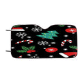Christmas Objects Pattern Car Windshield Sunshade