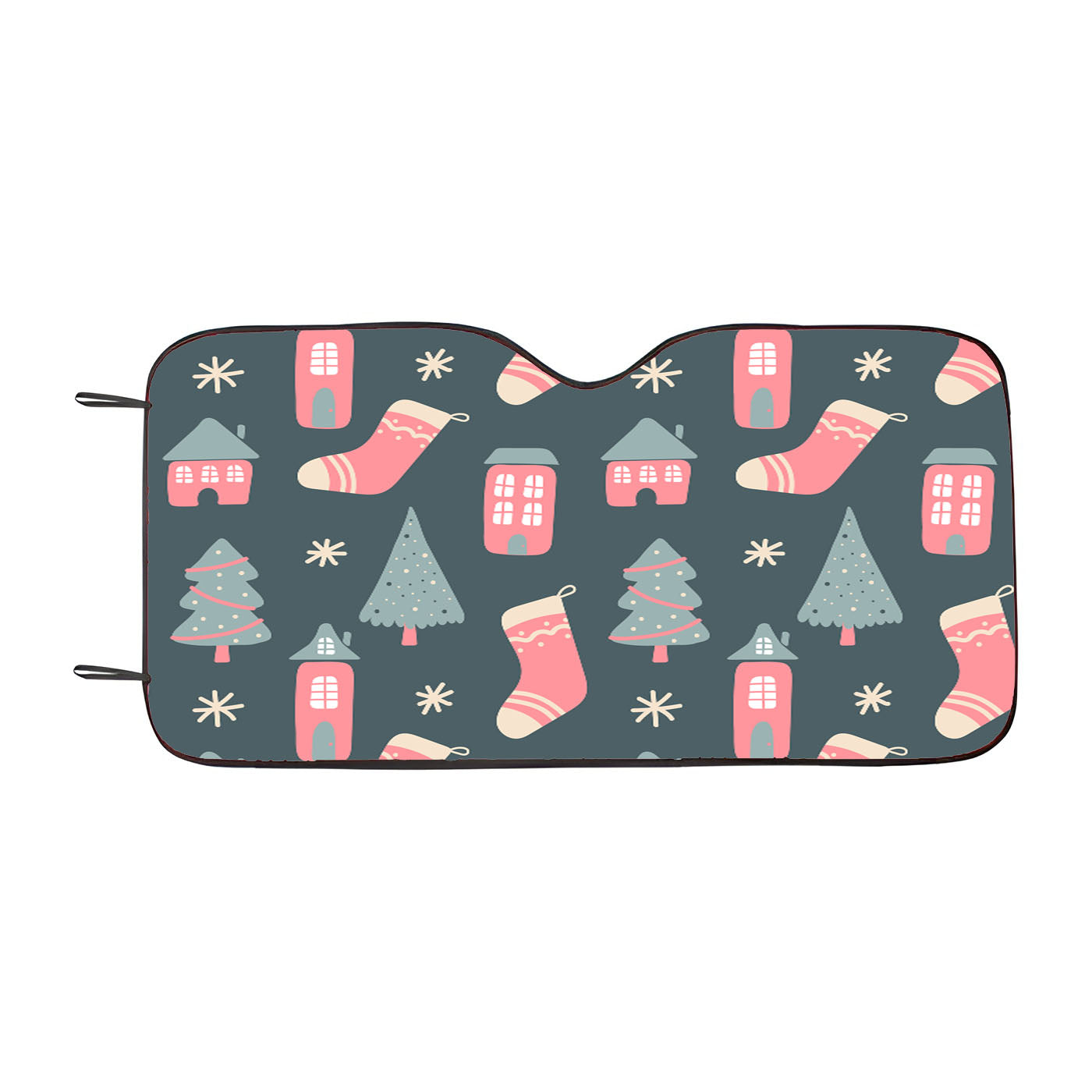 Christmas Patterns Set 07 Car Windshield Sunshade
