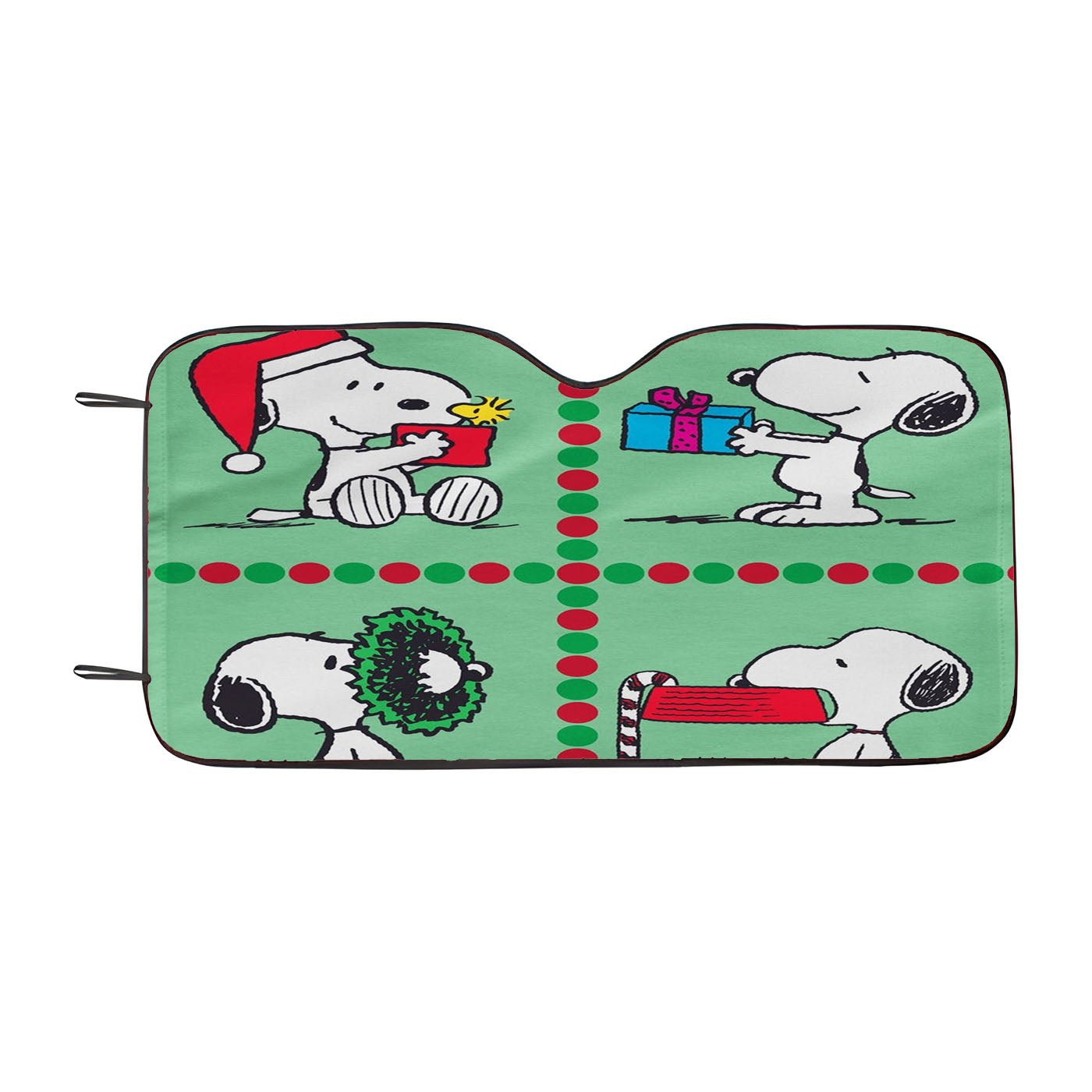 Christmas Scenes Peanuts Holiday Car Windshield Sunshade