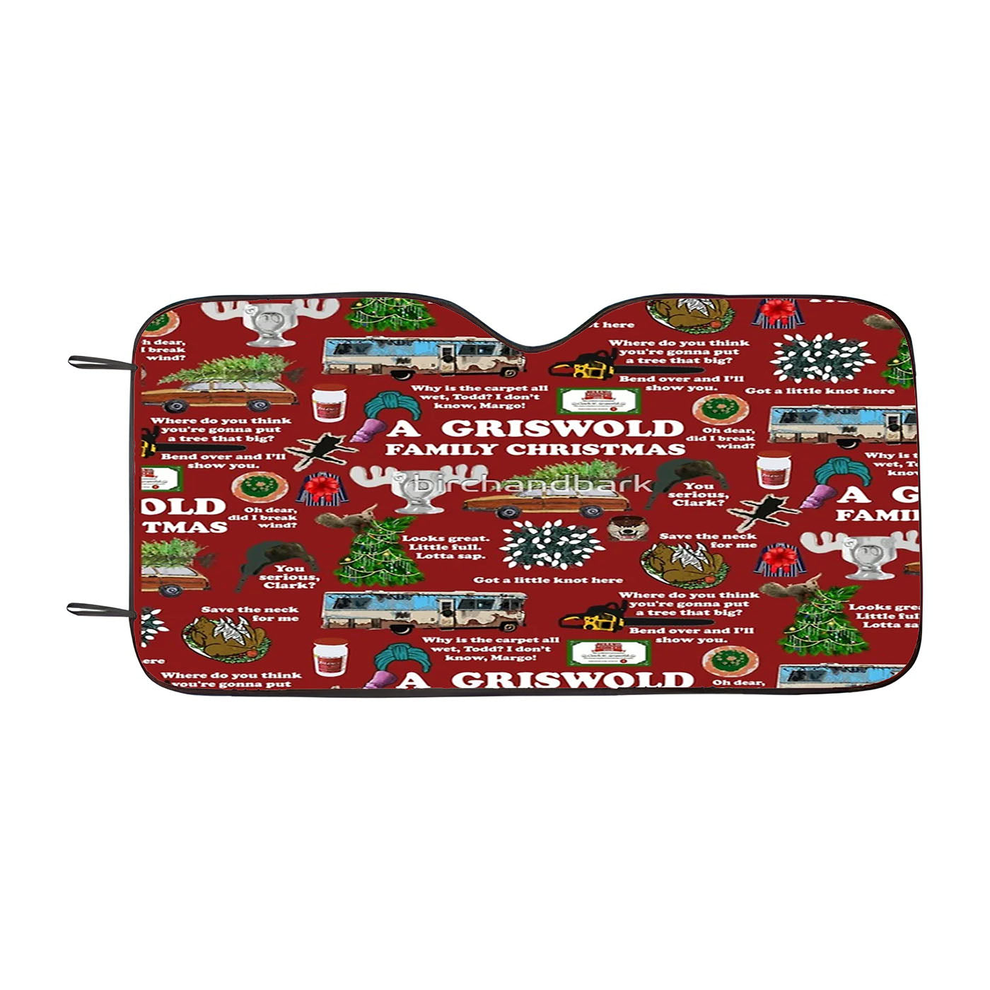 Christmas Vacation Collage Car Windshield Sunshade