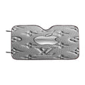 Chrome Apple Tech Pattern Car Windshield Sunshade
