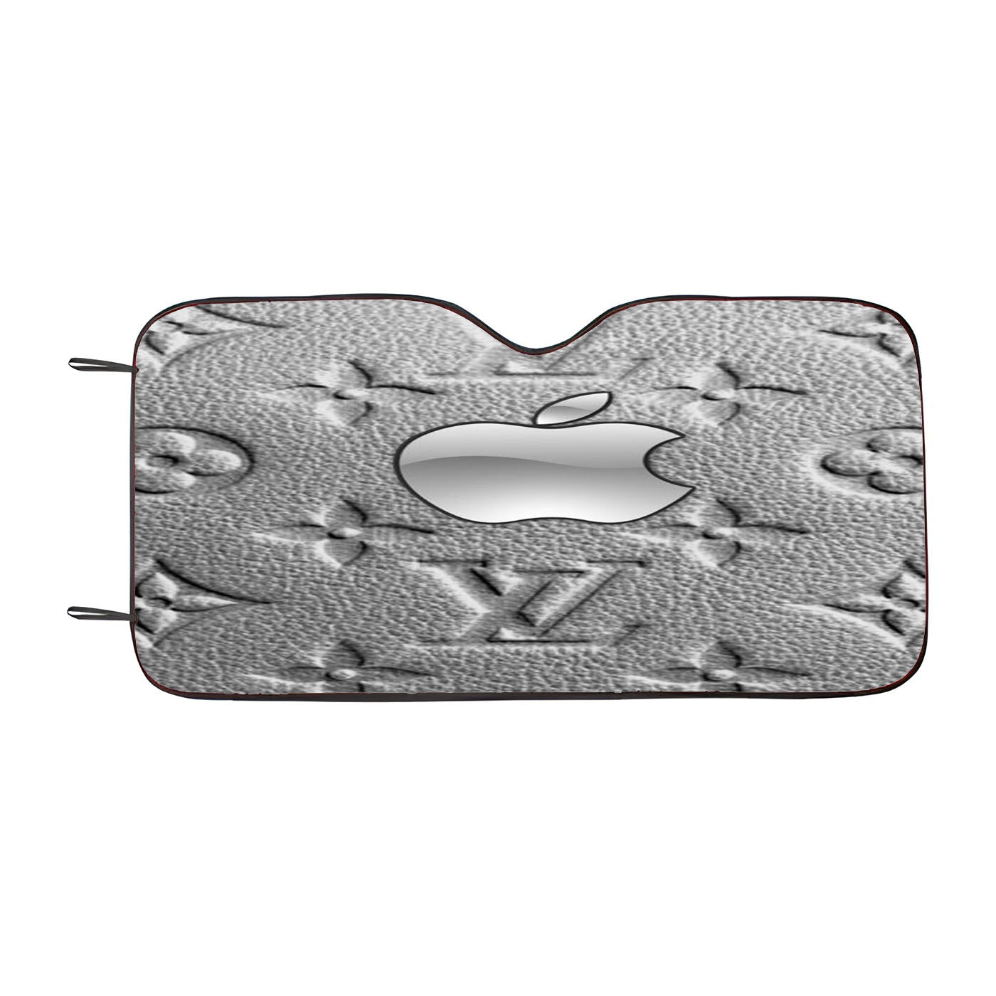 Chrome Apple Tech Pattern Car Windshield Sunshade