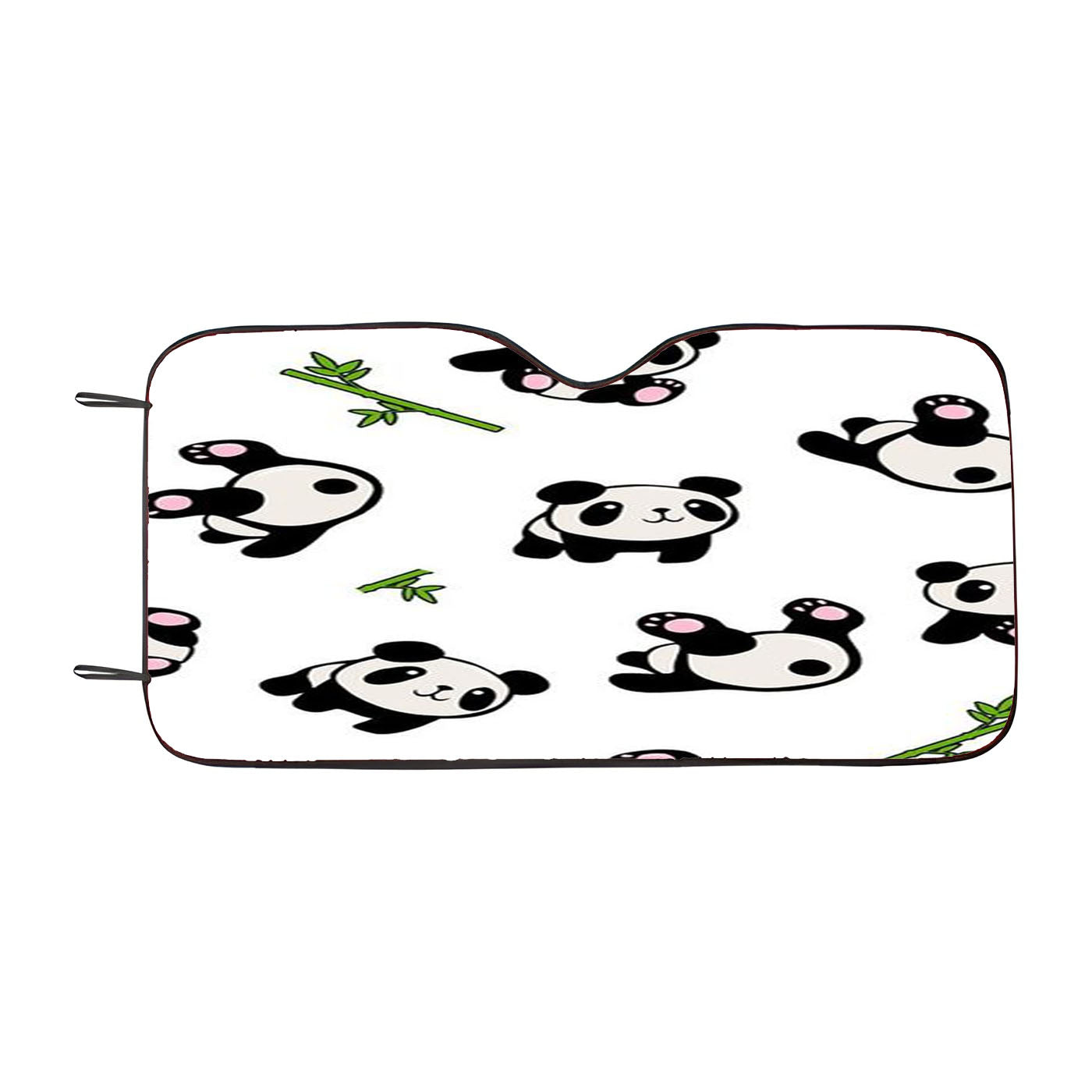 Chubby Panda Funny Pattern Car Windshield Sunshade