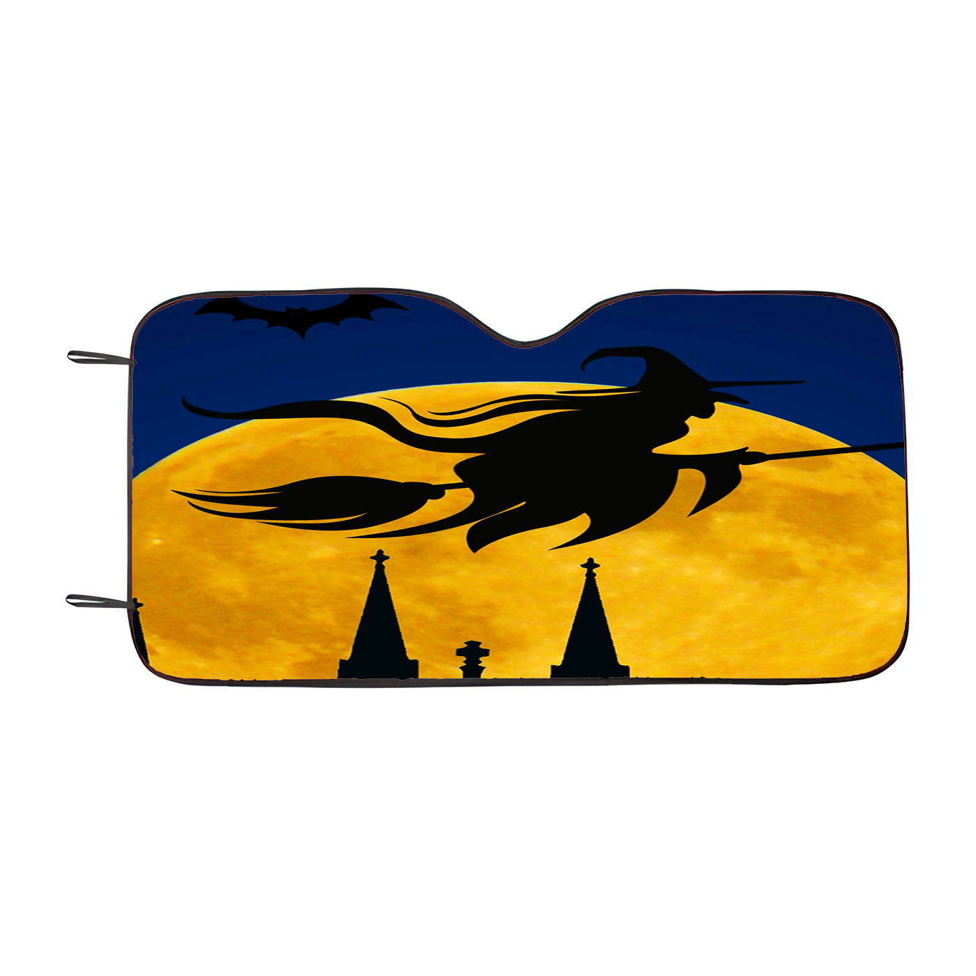 Classic Witch Halloween Car Windshield Sunshade