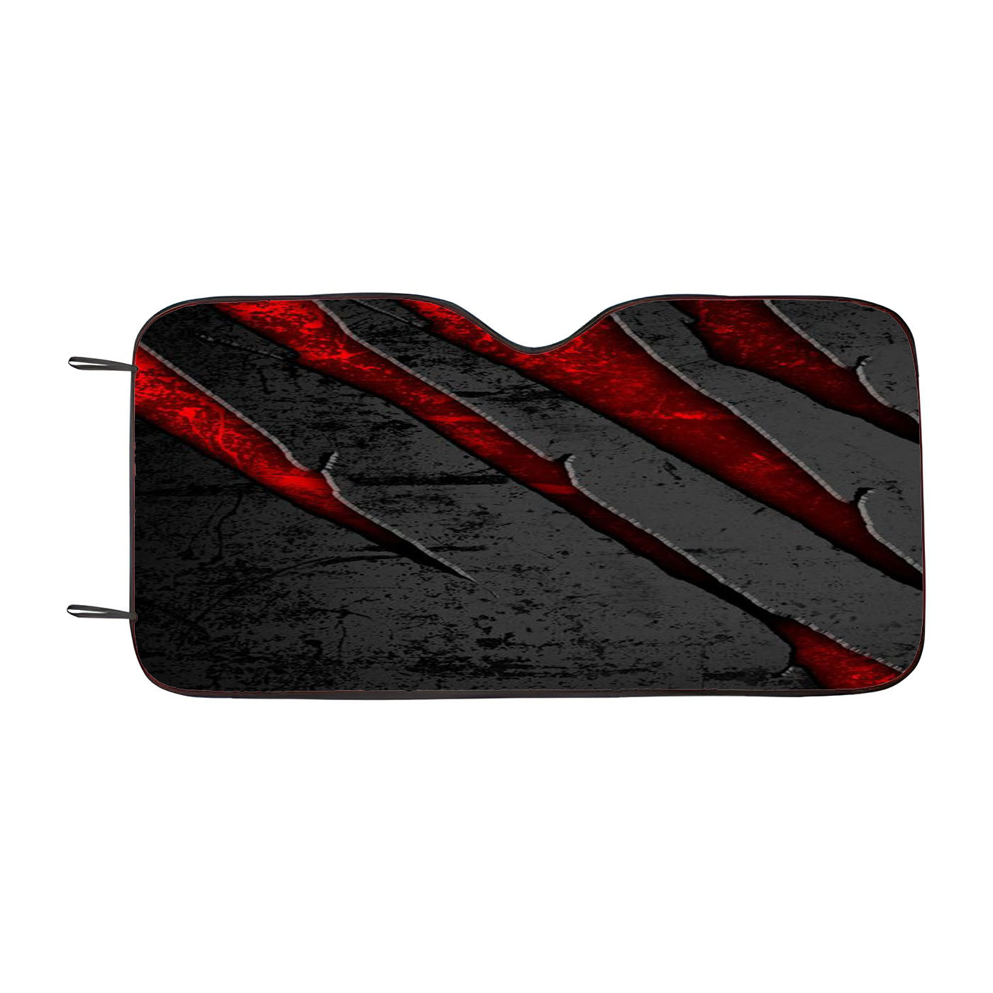 Claw Effect Pattern On Metal Style Car Windshield Sunshade