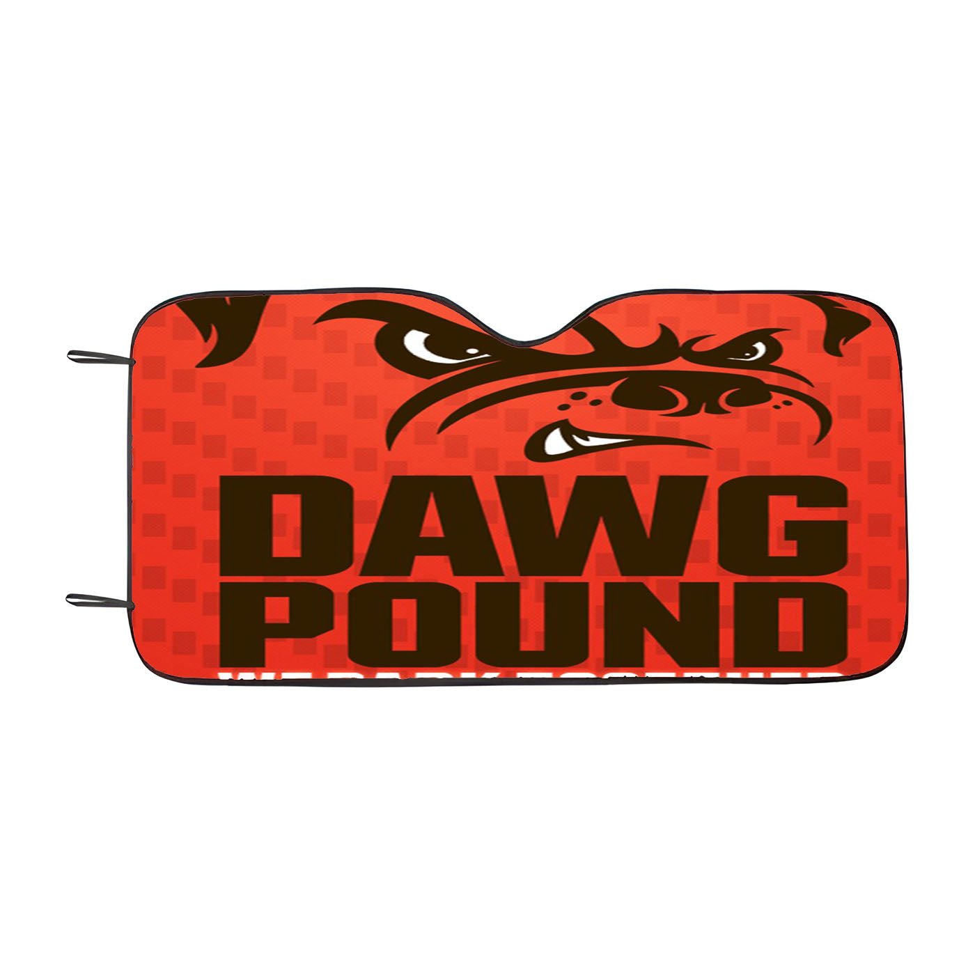 Cleveland Browns Dawg Pound Bark Together Car Windshield Sunshade