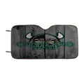 Cleveland State University Mascot Logo Dark Wood Wallpaper Car Windshield Sunshade