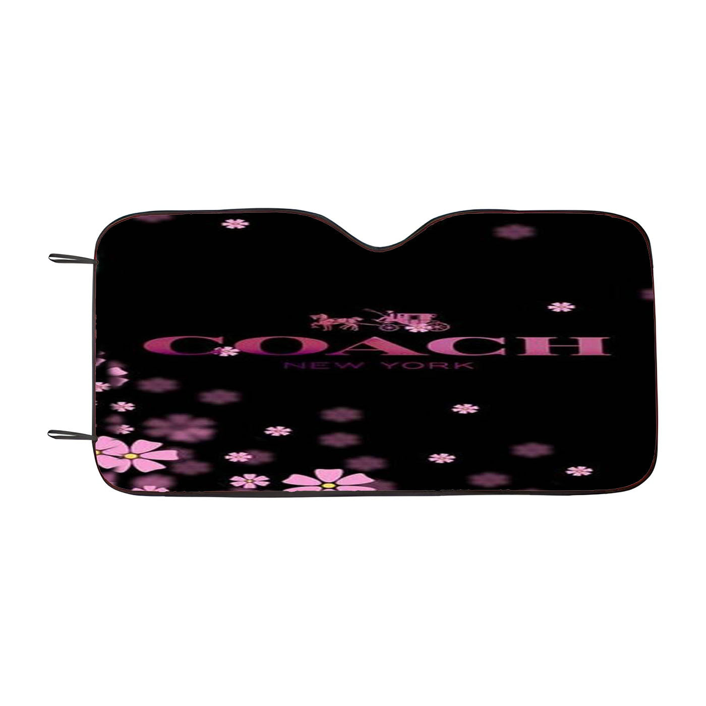 Coach Flowers Purple Sweet Car Windshield Sunshade
