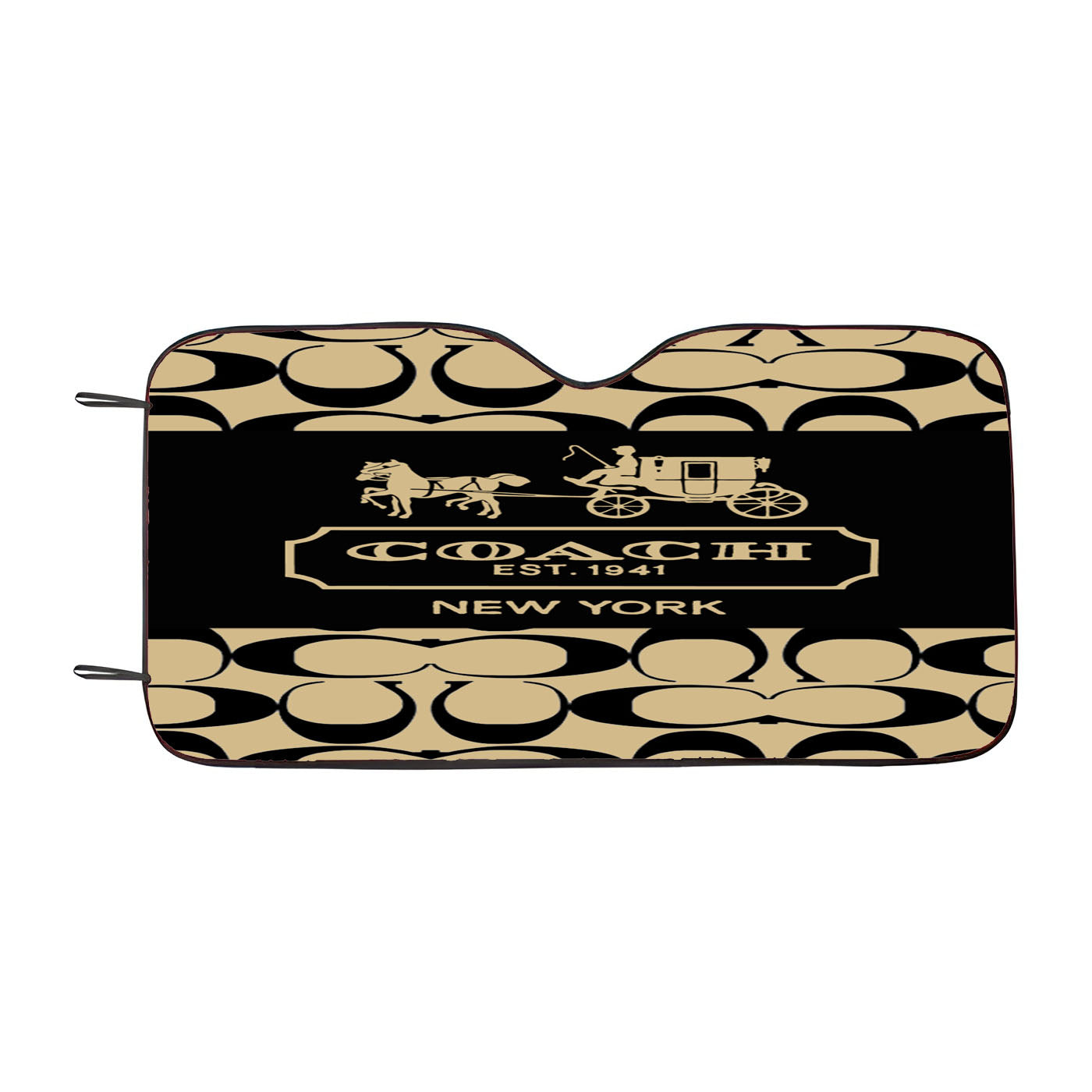 Coach Logo Wallpaper Car Windshield Sunshade