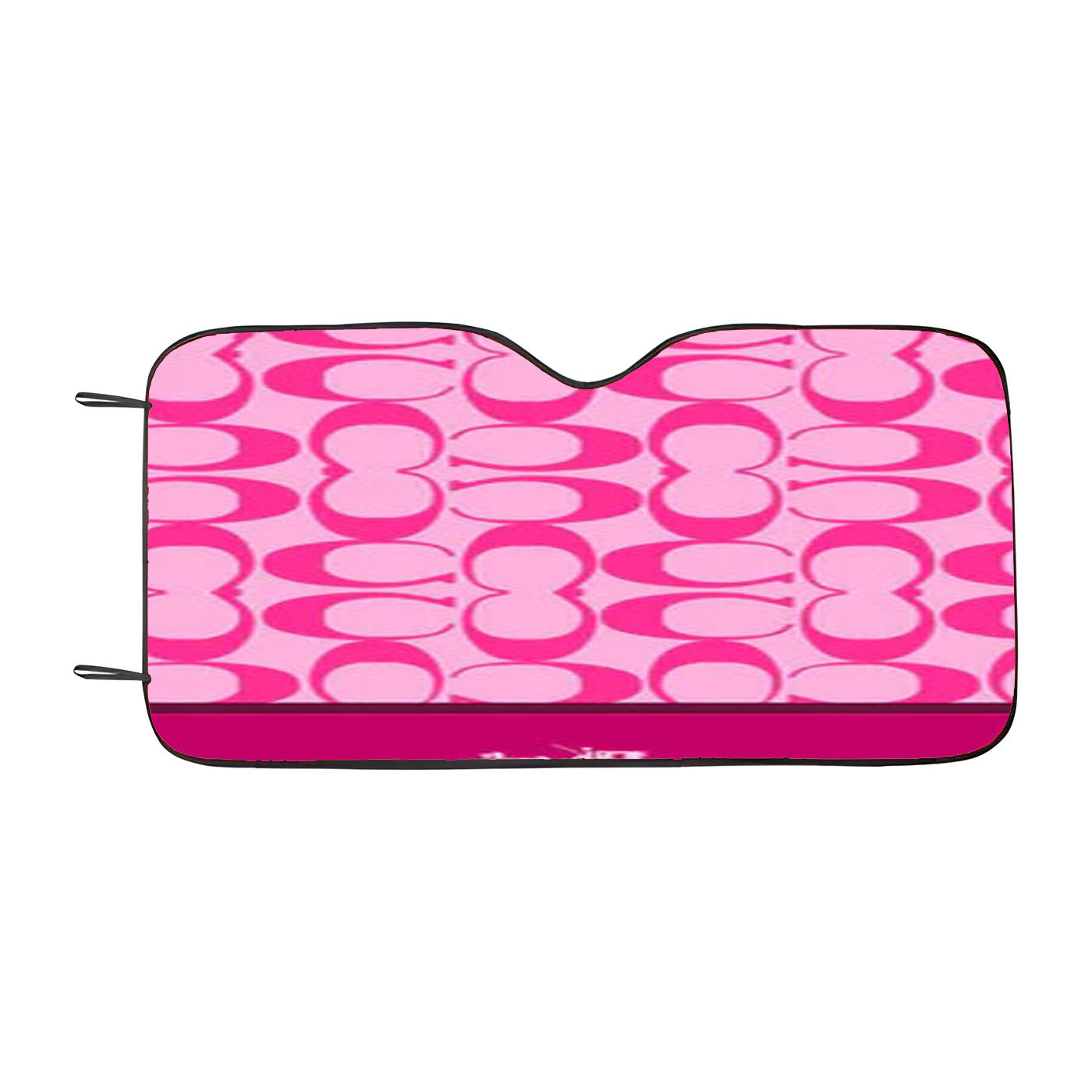 Coach New York Pink Pattern Car Windshield Sunshade