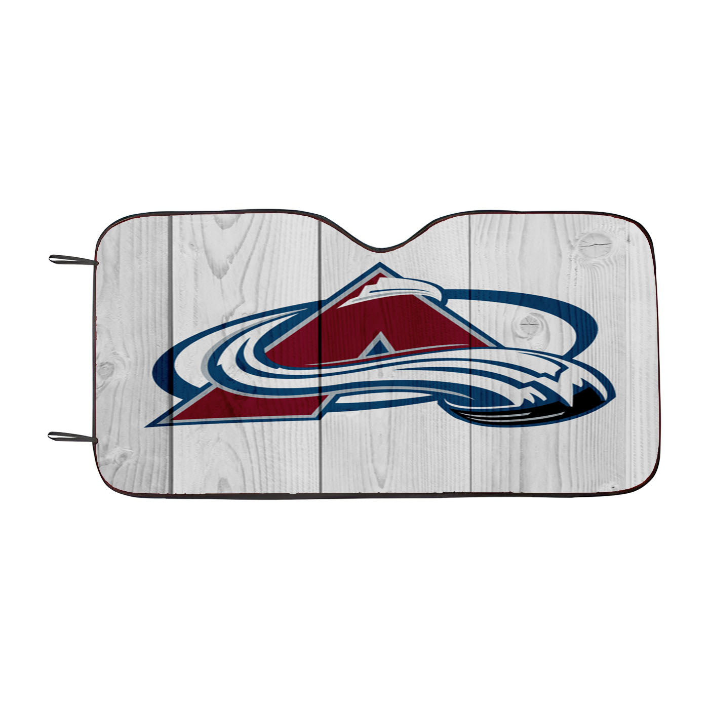 Colorado Avalanche Nhl Logo Wood Wallpaper Car Windshield Sunshade