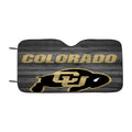 Colorado Buffaloes University Logo Dark Wood Car Windshield Sunshade