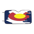 Colorado Flag Skyline Car Windshield Sunshade