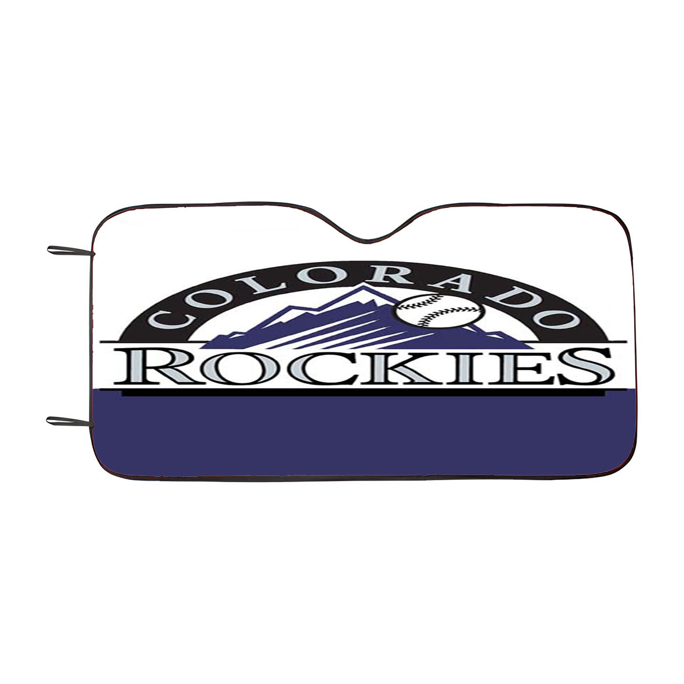 Colorado Rockies Car Windshield Sunshade