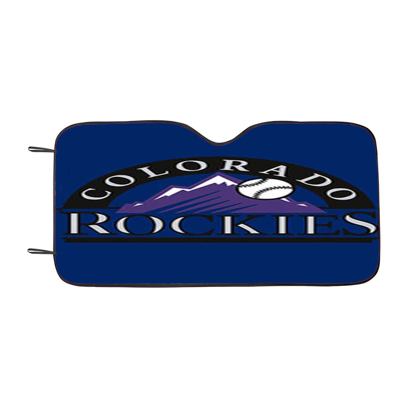 Colorado Rockies Baseball Logo Blue Car Windshield Sunshade