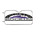 Colorado Rockies Baseball Logo White Car Windshield Sunshade