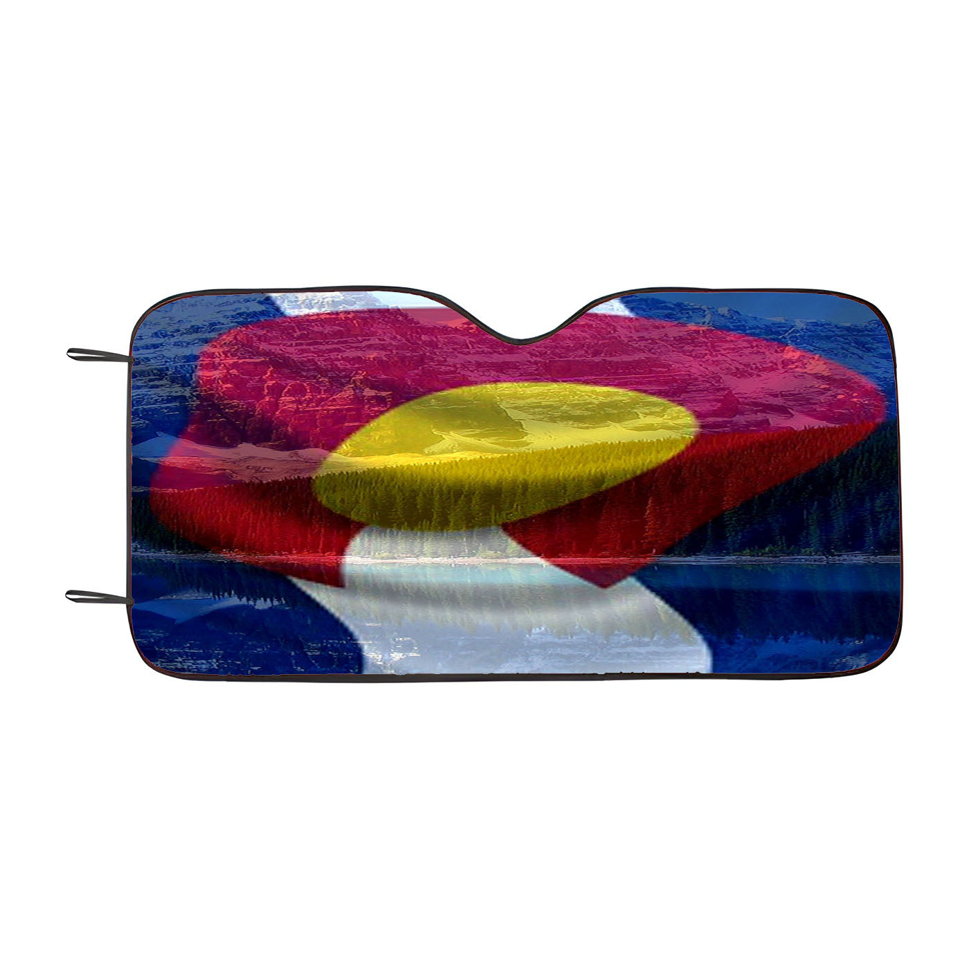 Colorado State Flag Car Windshield Sunshade