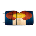 Colorado State Flag Wood Blue Design Car Windshield Sunshade