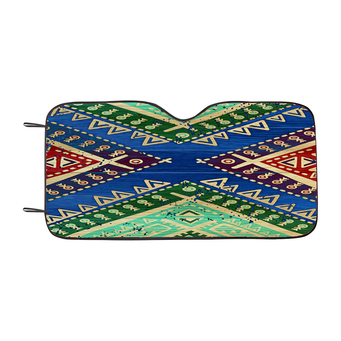 Colorful Aztec Bohemian Car Windshield Sunshade
