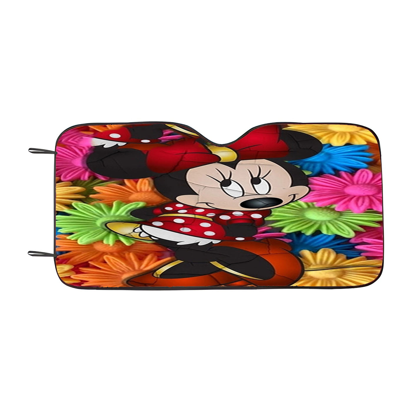 Colorfull Coach Minnie Mouse Flowers Car Windshield Sunshade
