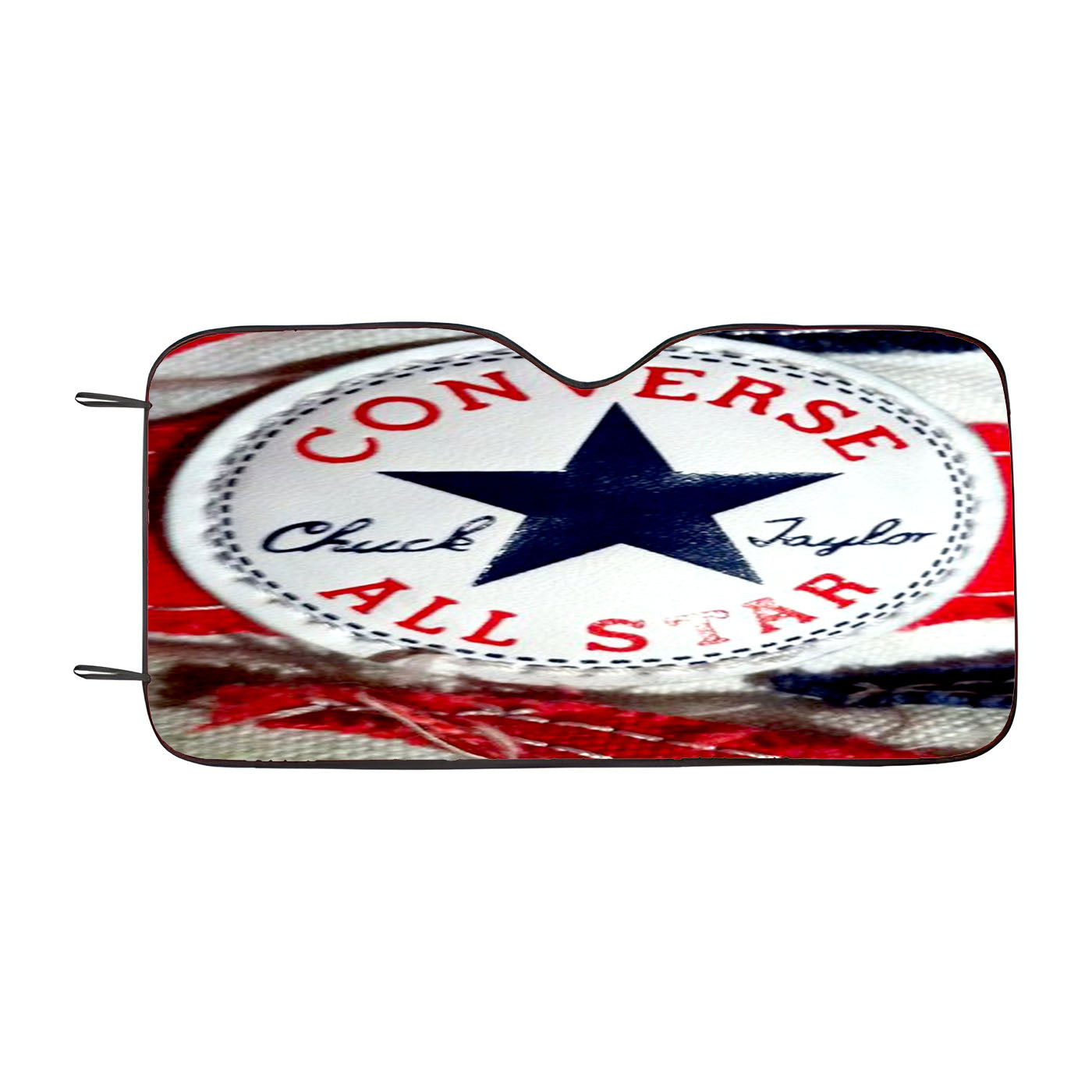 Converse All Star Chuck Taylor Red And Blue Flag Car Windshield Sunshade