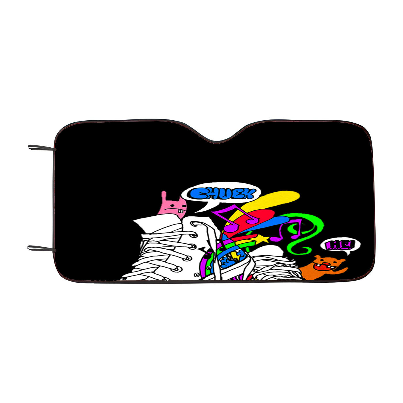 Converse Fun And Doodle Car Windshield Sunshade