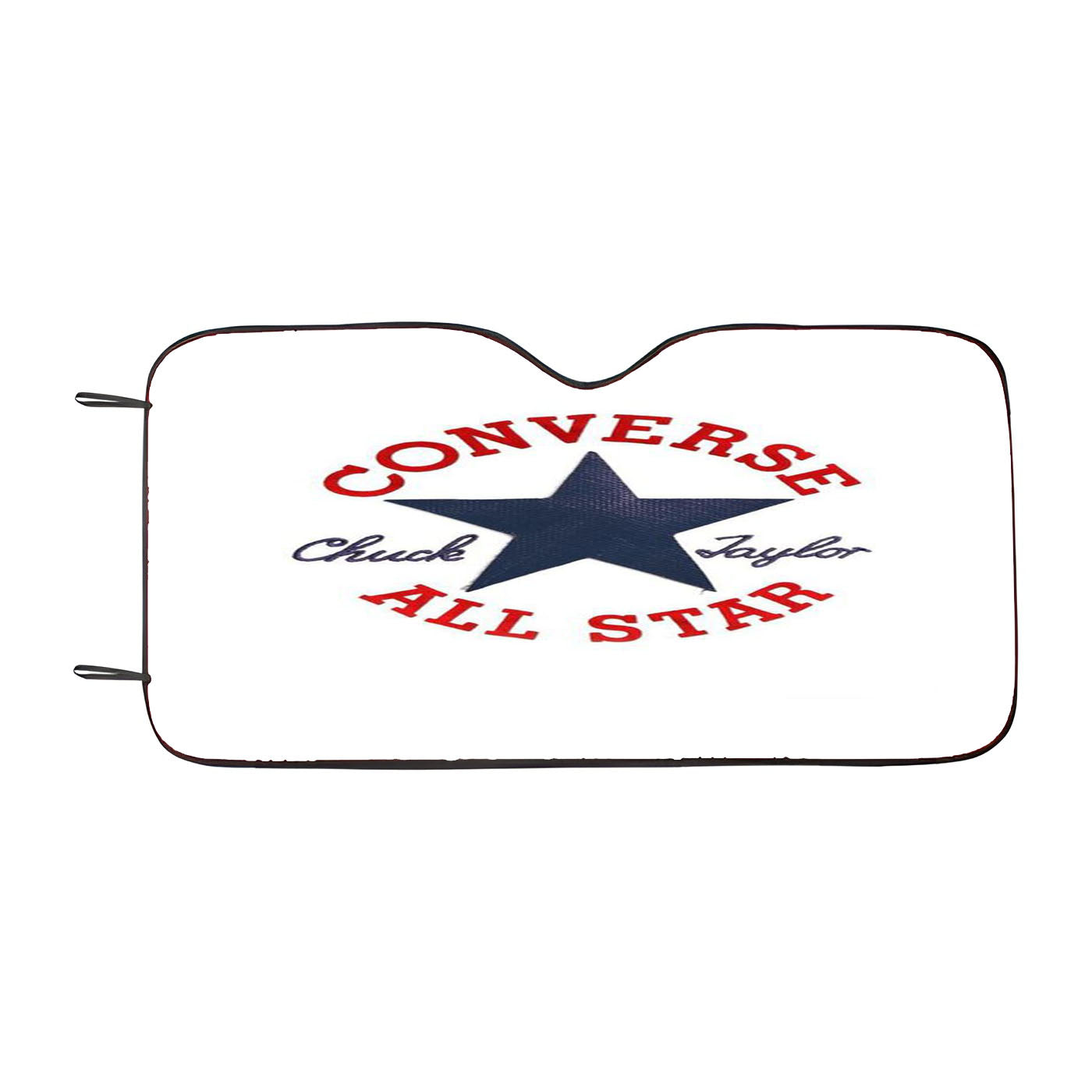 Converse In White Car Windshield Sunshade