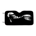 Converse White Silhouette Car Windshield Sunshade