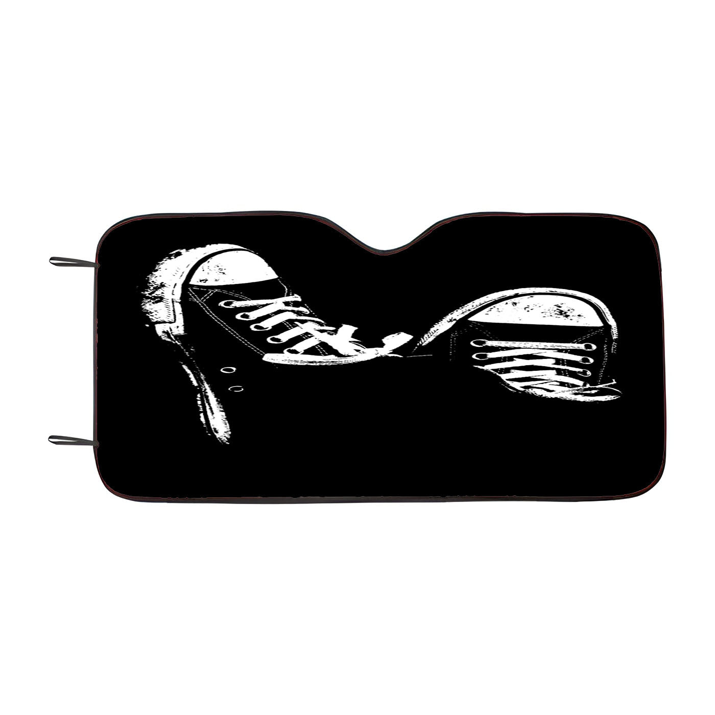 Converse White Silhouette Car Windshield Sunshade