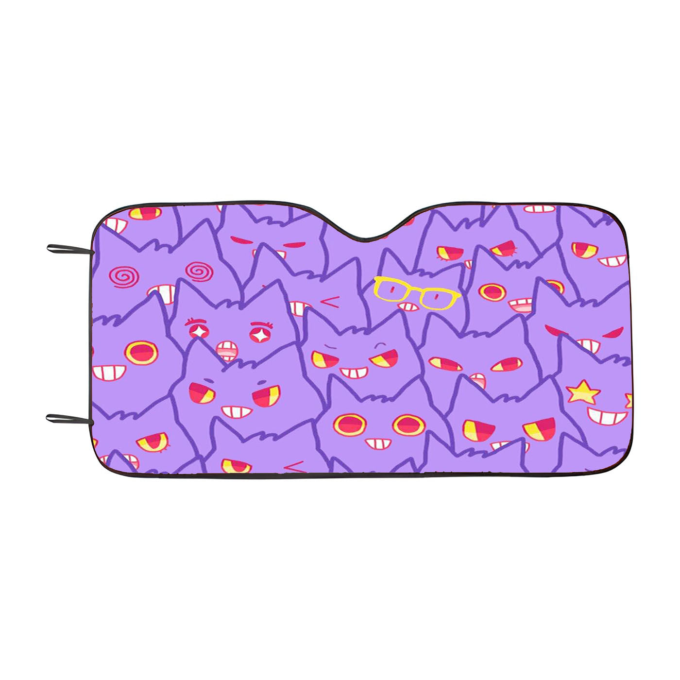 Cute Gengar Pattern Car Windshield Sunshade