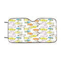 Cute Pokemon Collections Line Art Pattern Car Windshield Sunshade