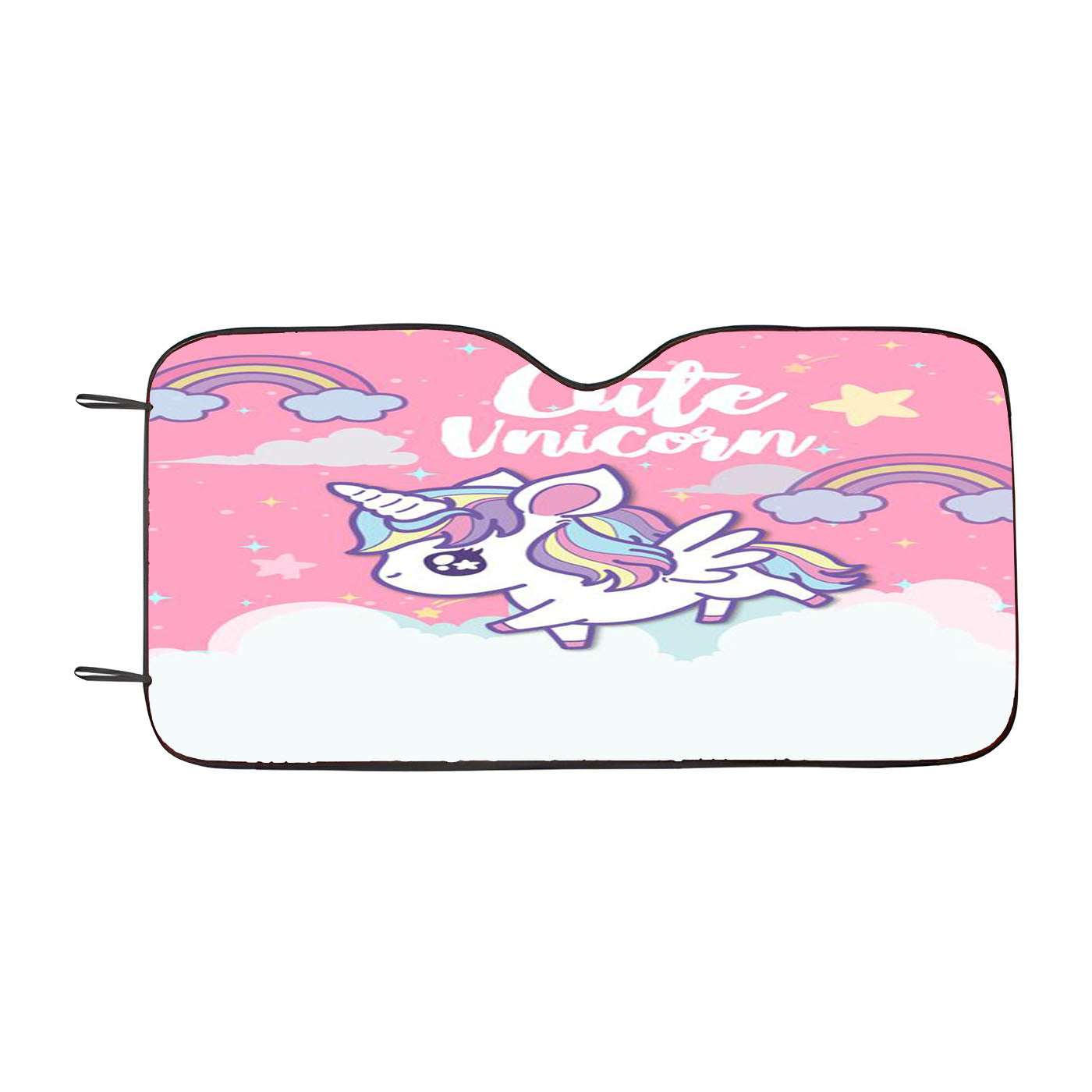 Cute Unicorn Magic Horse Pattern Car Windshield Sunshade