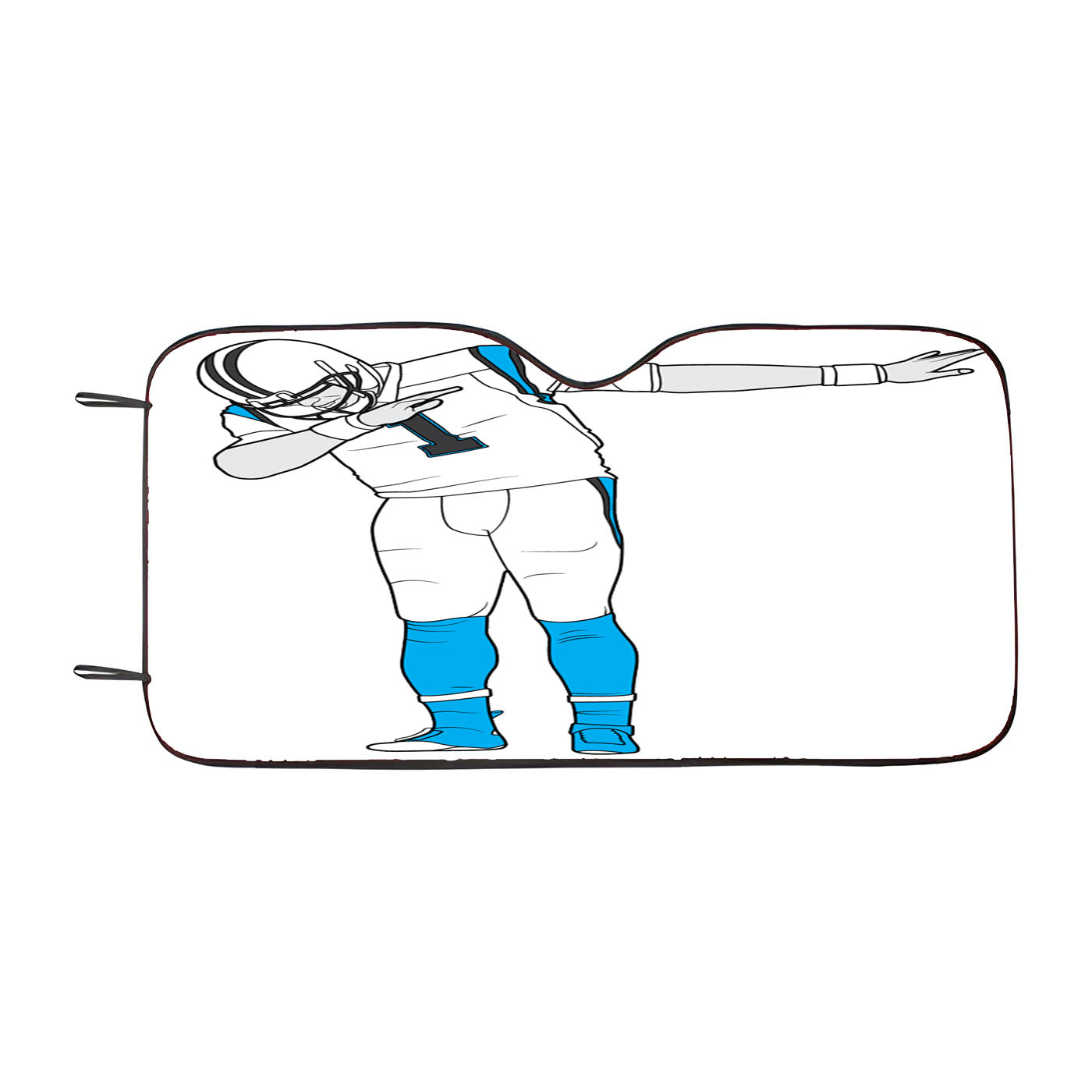 Dab Cam Newton Cartoon Car Windshield Sunshade
