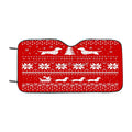 Dachshunds Christmas Sweater Pattern Car Windshield Sunshade