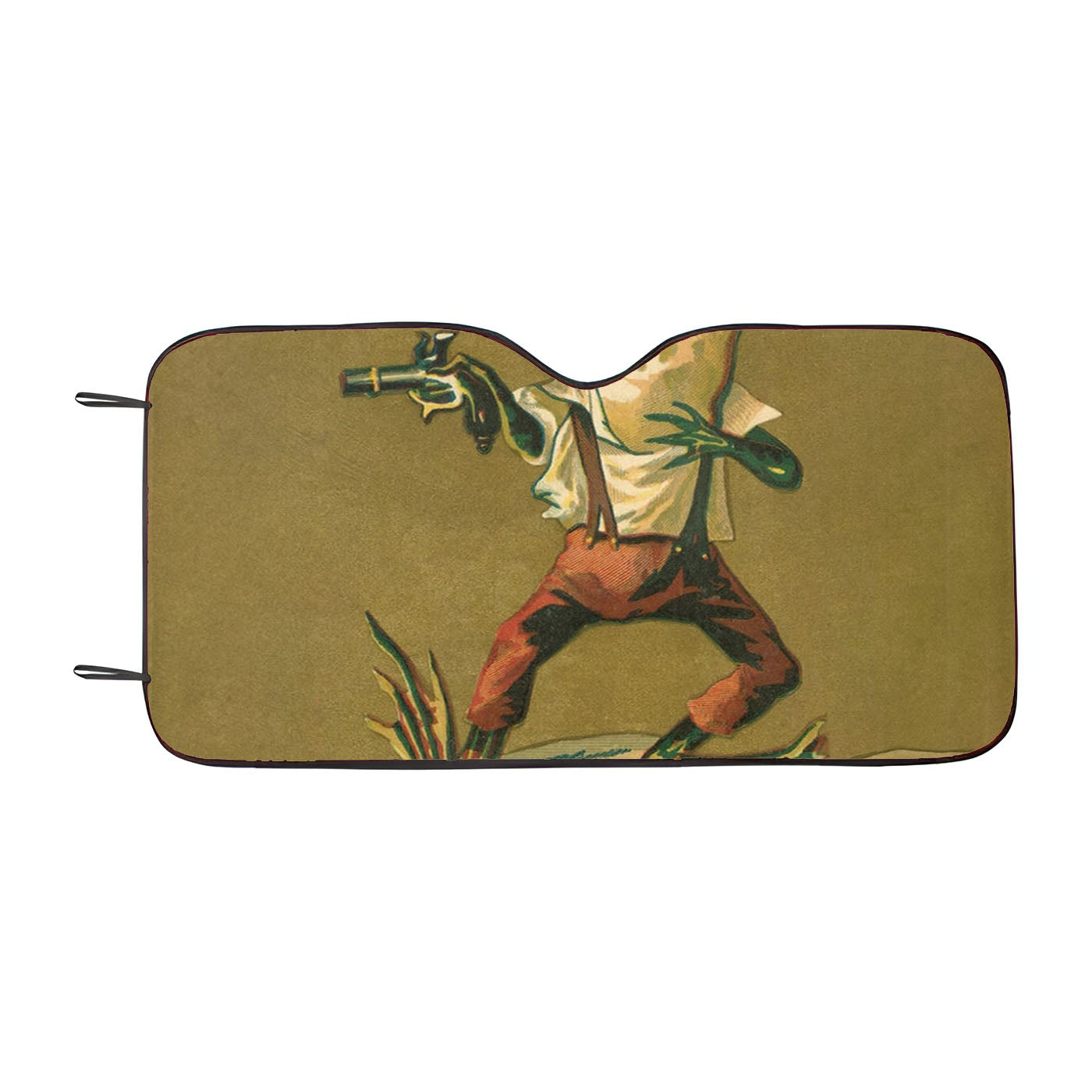 Danger Frog Car Windshield Sunshade