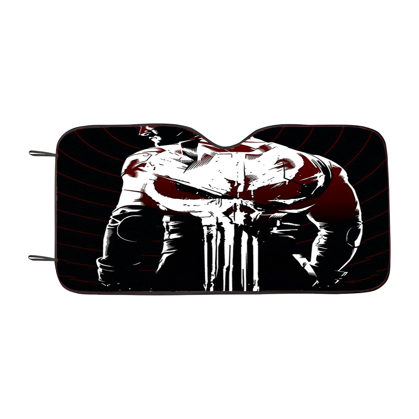Daredevil X Punisher Poster Car Windshield Sunshade