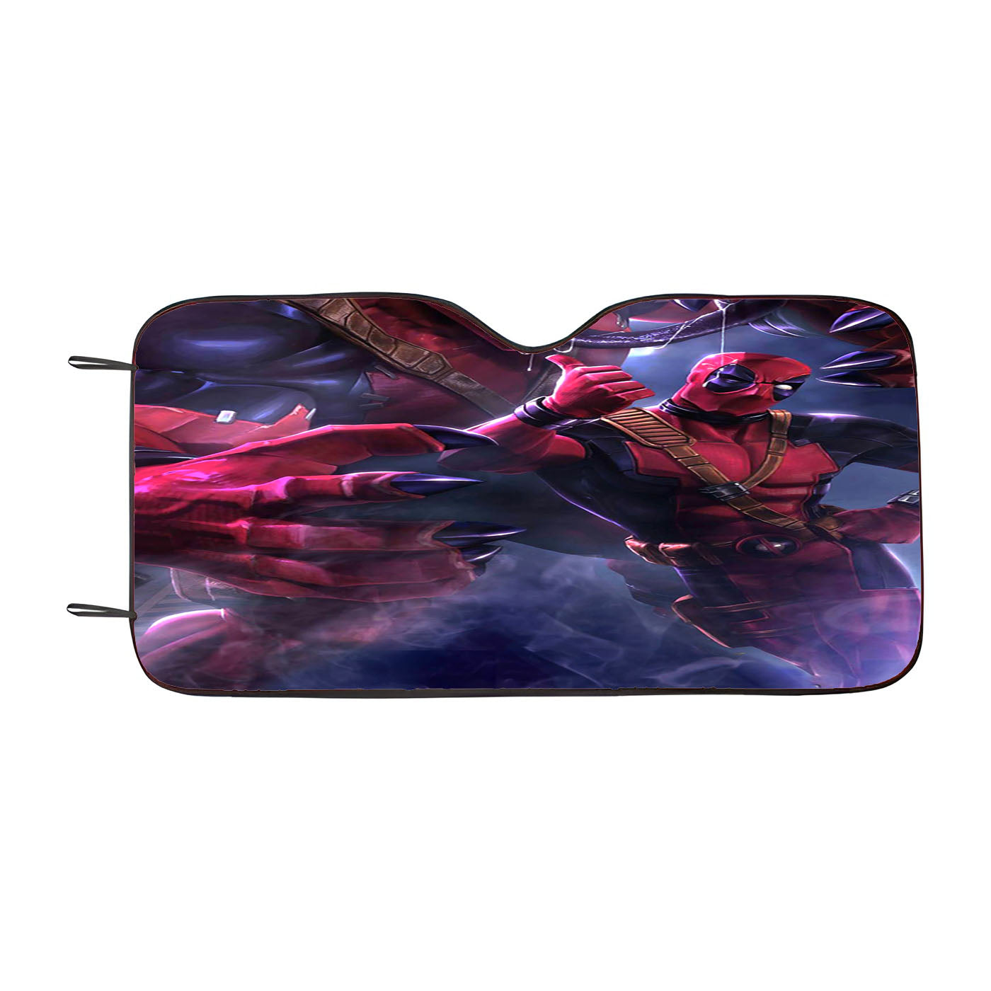 Deadpool2 And Monster Car Windshield Sunshade