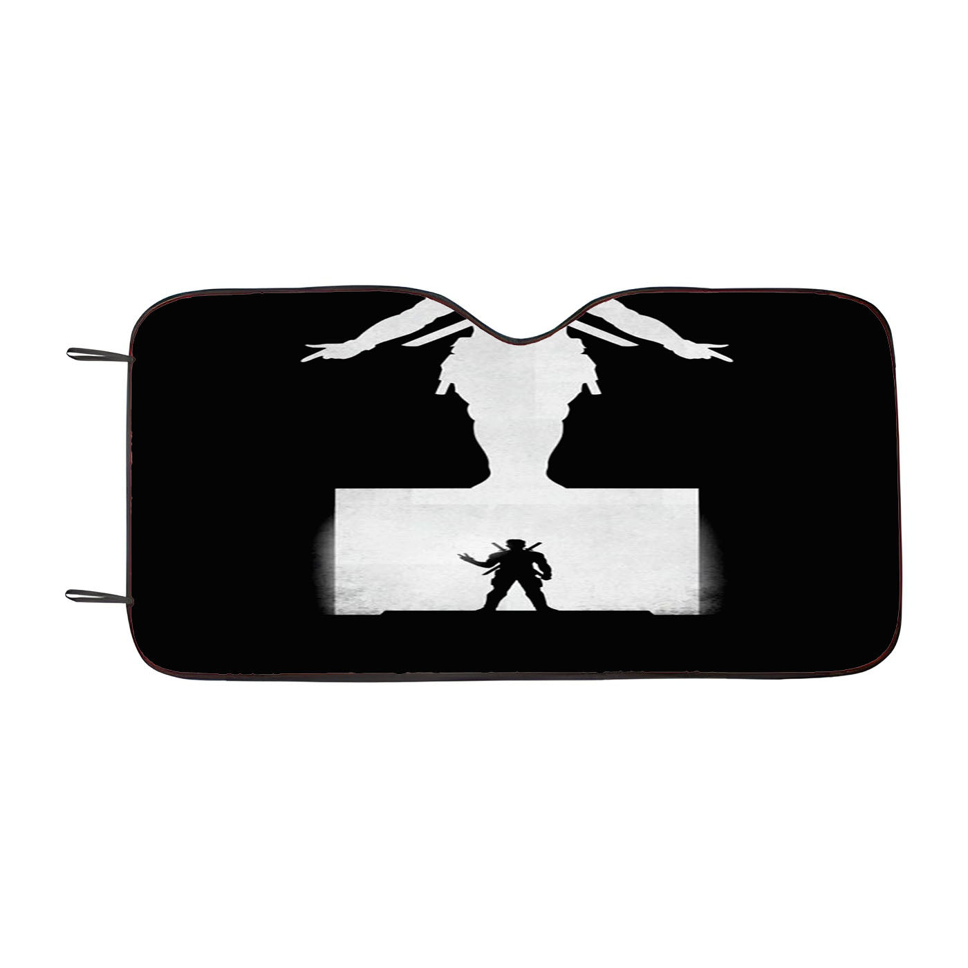 Deadpool Black And White Car Windshield Sunshade
