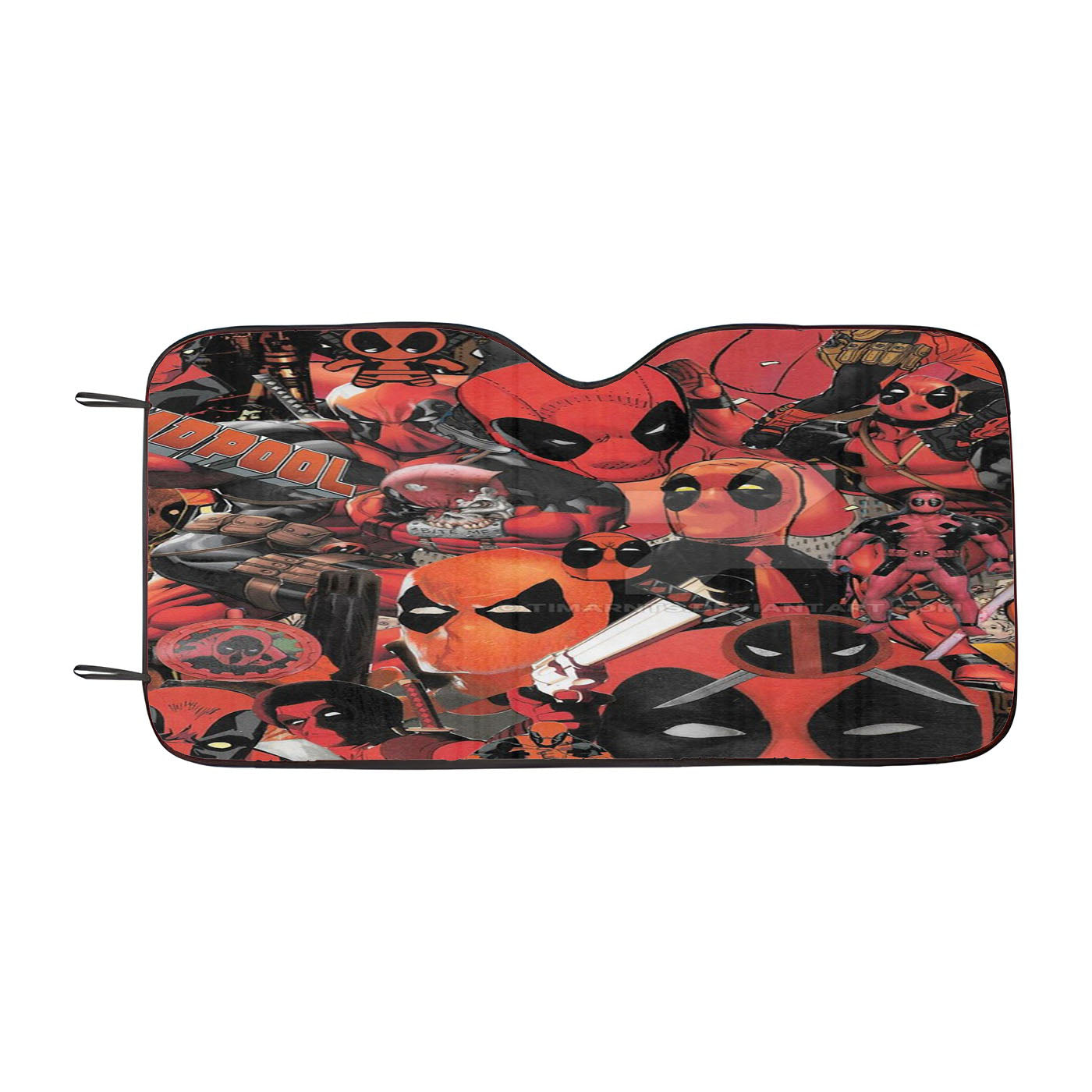 Deadpool Collage Car Windshield Sunshade