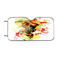 Deadpool Colorful Drawing Car Windshield Sunshade