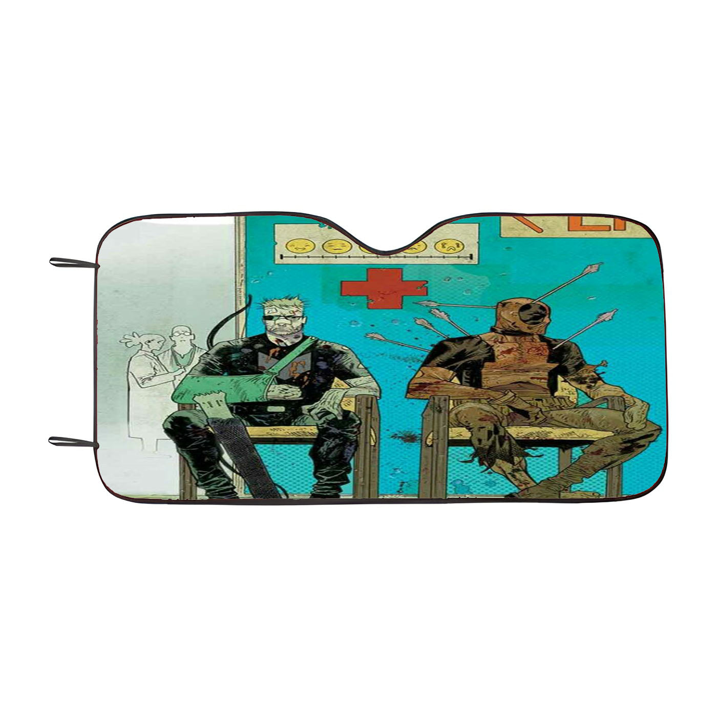 Deadpool Crazy Car Windshield Sunshade