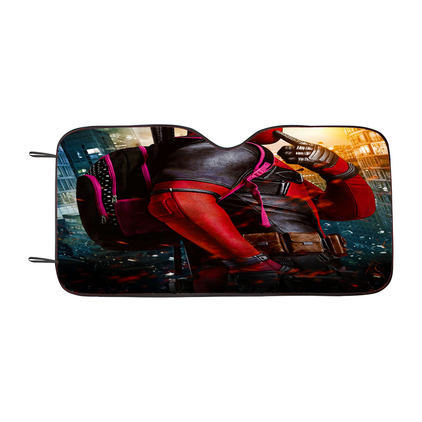 Deadpool Cute Pose Car Windshield Sunshade