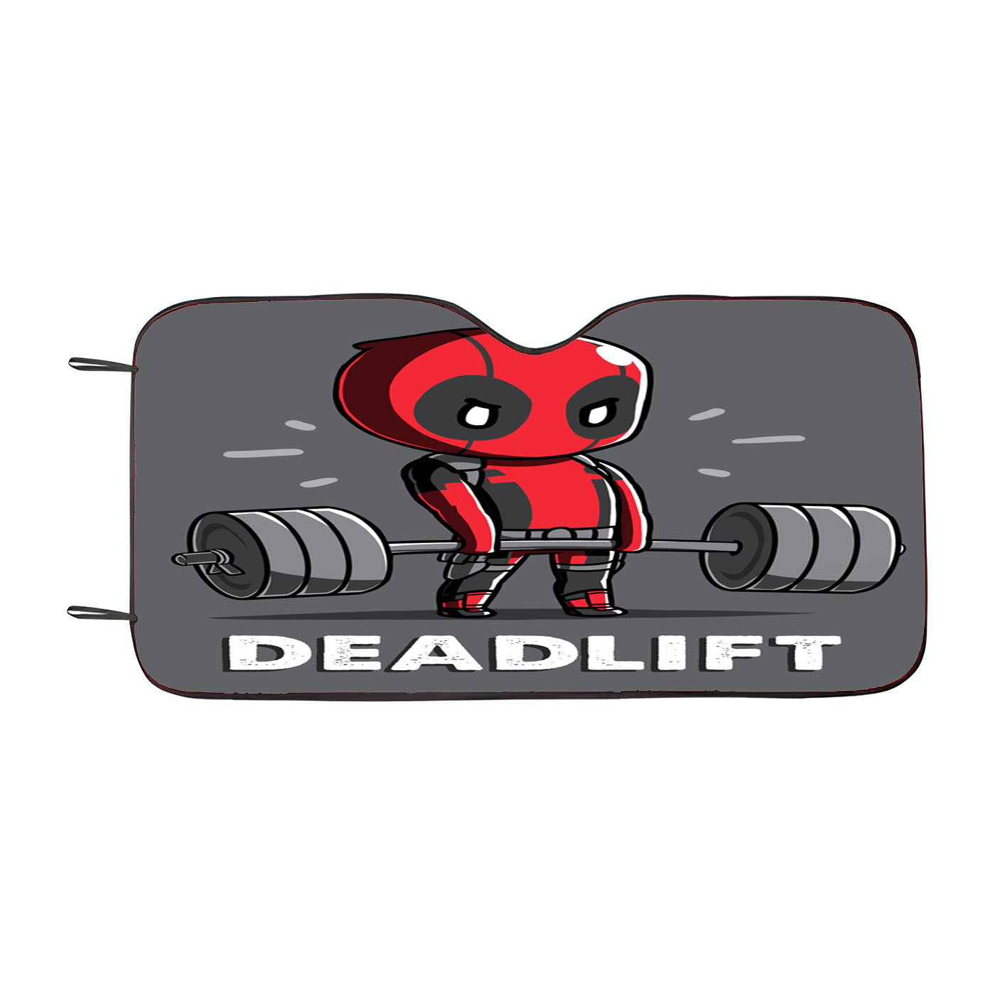 Deadpool Deadlift Funny Car Windshield Sunshade
