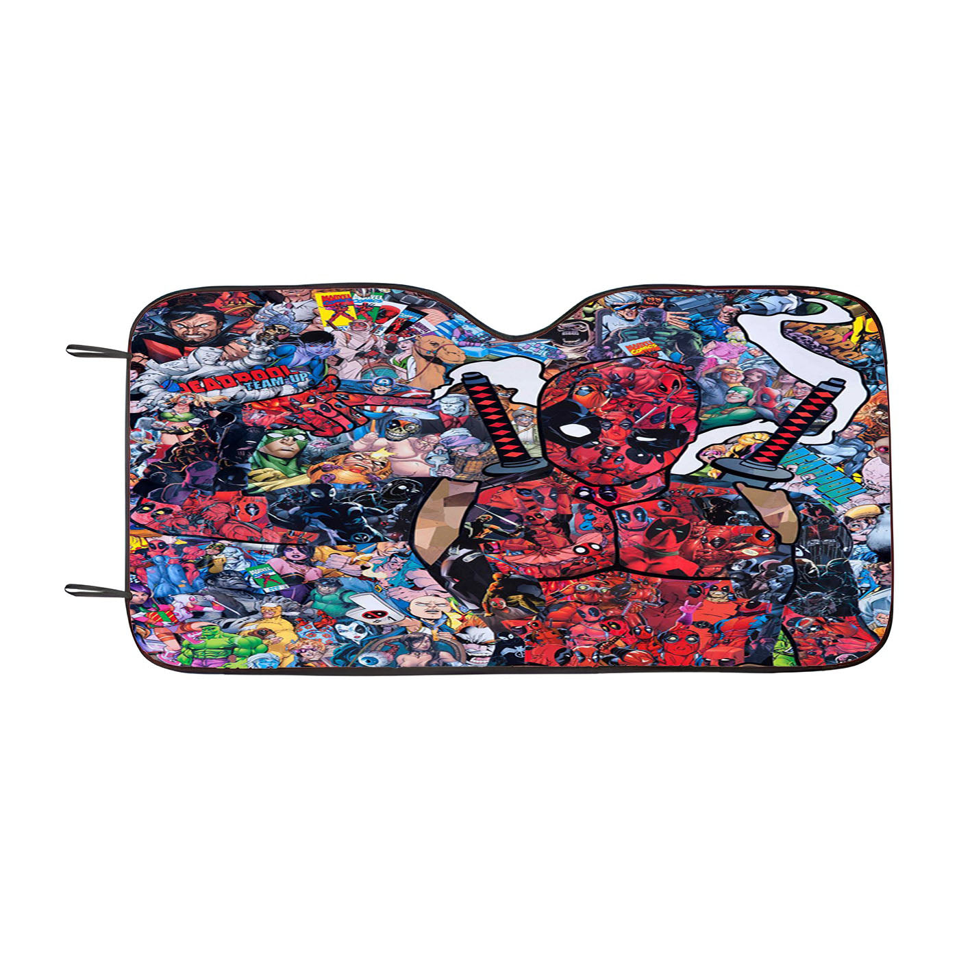 Deadpool Doodle Car Windshield Sunshade