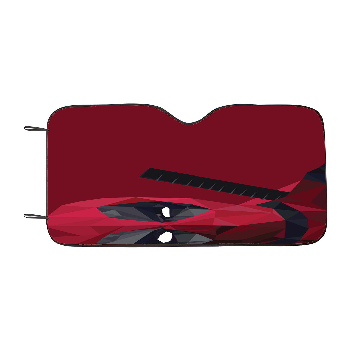 Deadpool Flat Design Car Windshield Sunshade