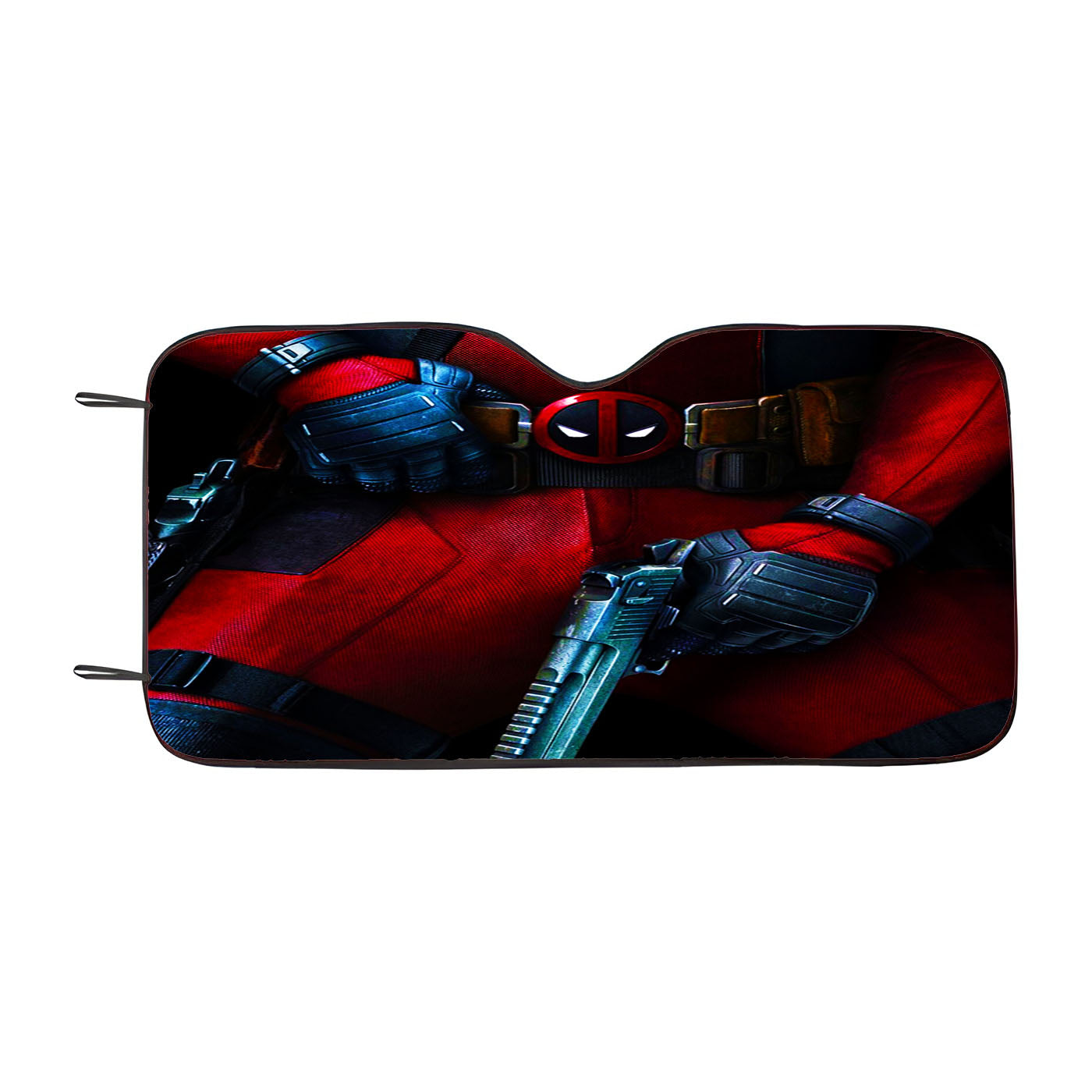 Deadpool Gun Belt Car Windshield Sunshade