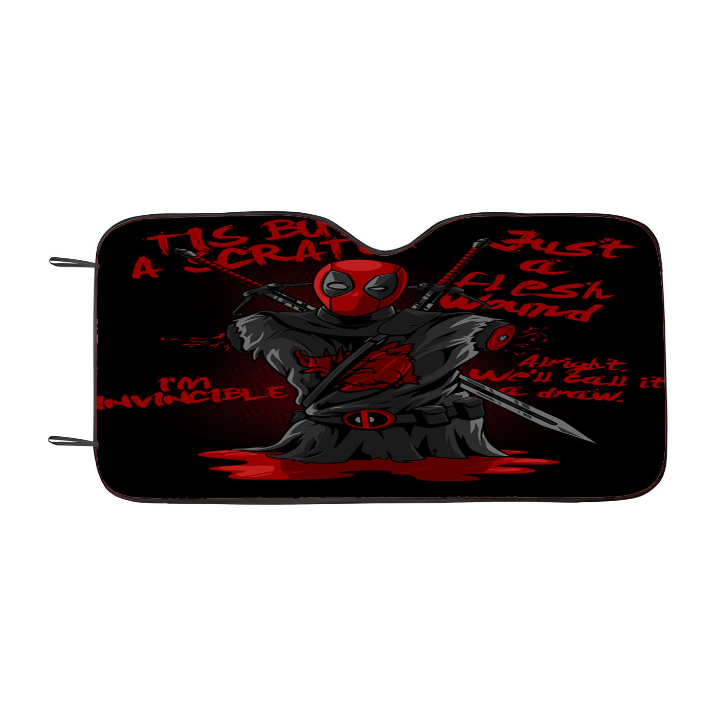Deadpool Im Invisible Car Windshield Sunshade